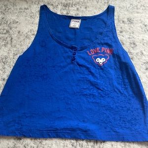 Blue Chicago Cubs tank